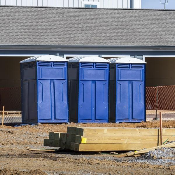 Heavy-duty construction site porta potty in Greenville, Mississippi