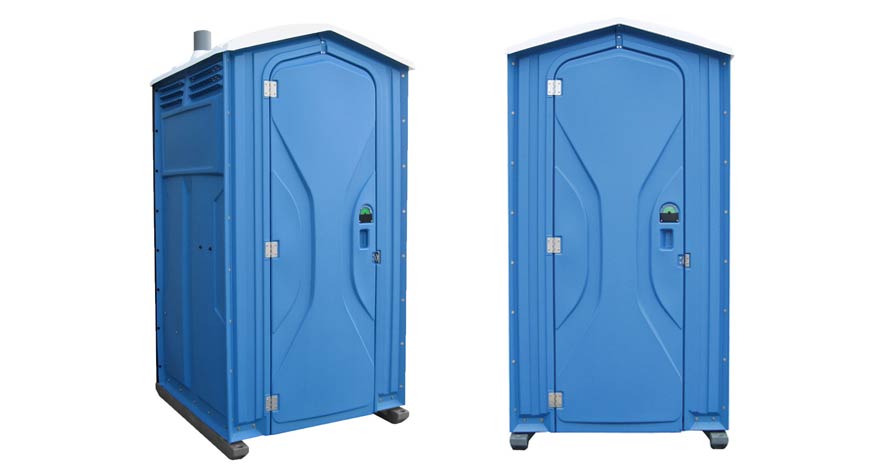 Long-term porta potty units on site in Greenville, Mississippi